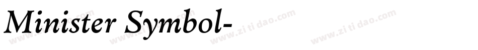 Minister Symbol字体转换